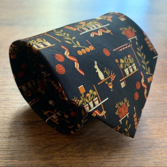 Salvatore Ferragamo “Potted Plants” Silk Tie - Picture 3 of 8